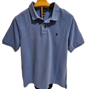Polo Ralph Lauren Kids Blue Polo Shirt Short Sleeve Cotton
